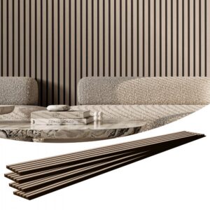 mdf puidust akustilised paneelid – MDF Puidust Akustilised Paneelid, 20,8 m², Hõbedane Puit, 240×20 cm