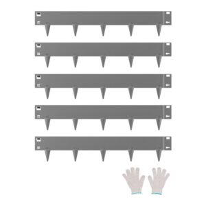 metallist aiapiire tsingitud teras – Metallist aiapiire (5 tk, 99 cm pikk, tsingitud teras)
