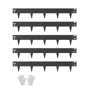 metallist aiapiire roostekindel painduv – Metallist Aiapiire (5 Tk, 99 Cm x 7,6 Cm, Roostekindel, Painduv, Must)