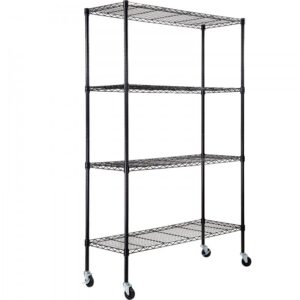 metallist hoiuriiul ratastega – Metallist Hoiuriiul Ratastega, 4-Tasandiline, 318 Kg Kandevõime, 119,9×45×188 Cm