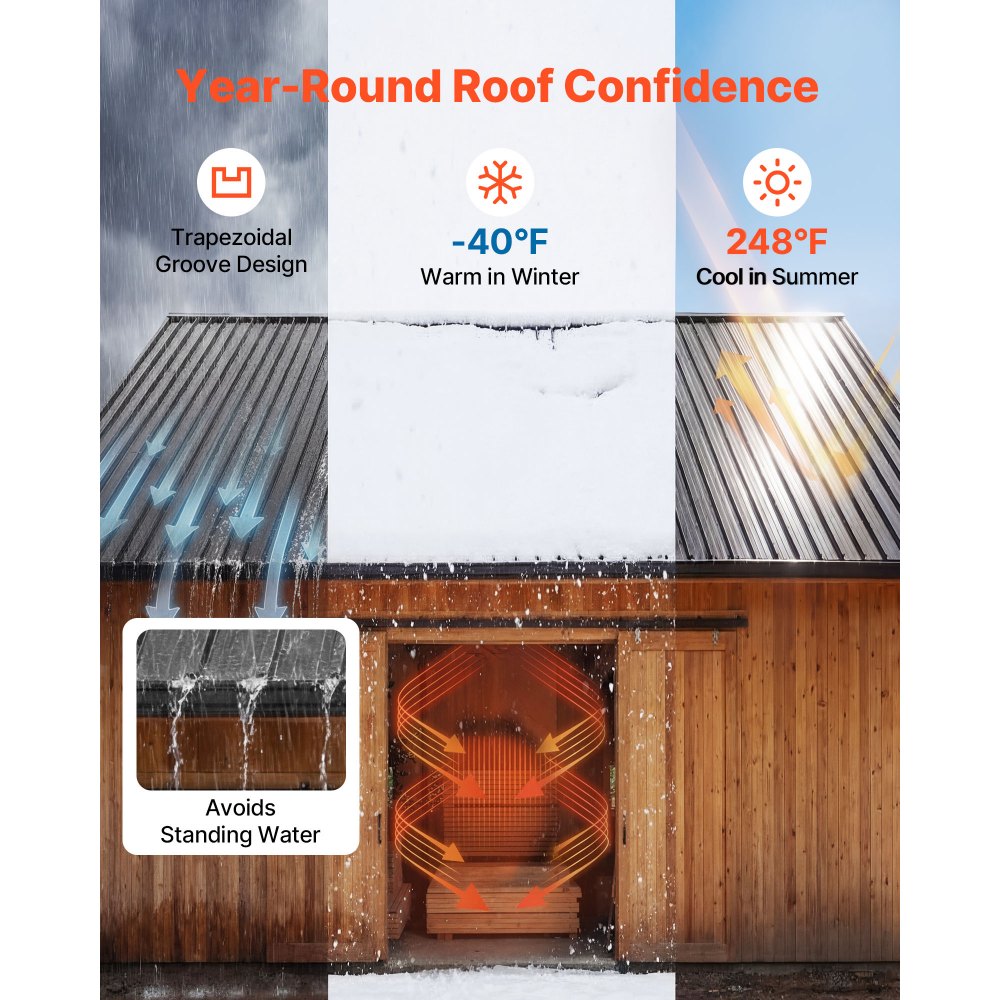 Metallist katusepaneelid (25 tk, 16,35 m², tsingitud teras) – toote pilt 3