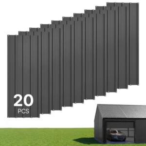 metallist katusepaneelid tsingitud teras – Metallist katusepaneelid (9,2 m², tsingitud teras, hall)