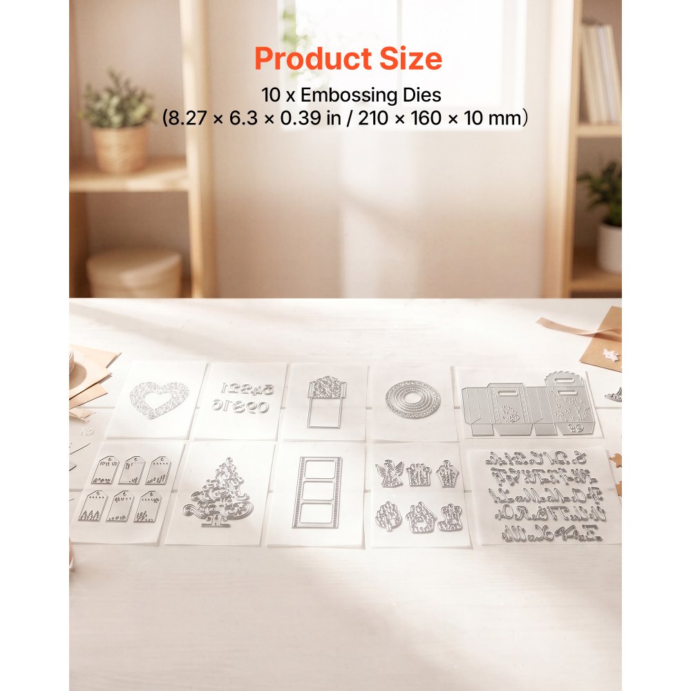 Metallist lõiketerade komplekt (10 tk, süsinikteras, 210x160 mm) – toote pilt 2