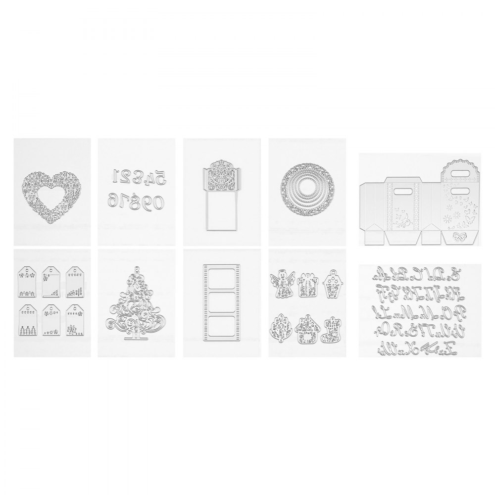 metallist lõiketerade komplekt 10 tk – Metallist lõiketerade komplekt (10 tk, süsinikteras, 210x160 mm)