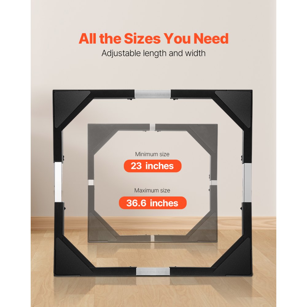 Mööblikäru reguleeritav alus (545–930 mm, 544 kg, 4 pidurit) – toote pilt 3