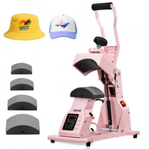 mütside kuumpressimismasin 400 W – Mütside kuumpressimismasin (400 W, 100 kg surve, roosa)