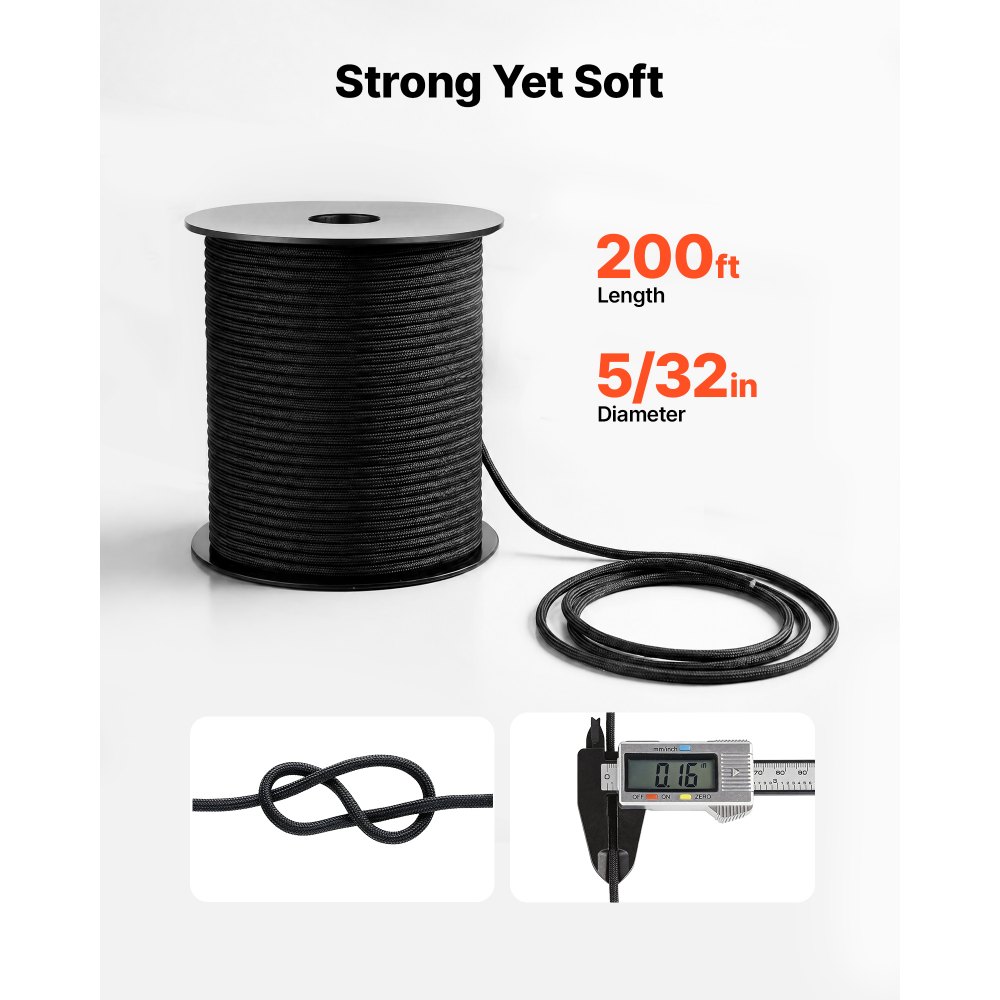 Nailonist paraköis (4 mm, 60 m, 272 kg tõmbetugevus) – toote pilt 2