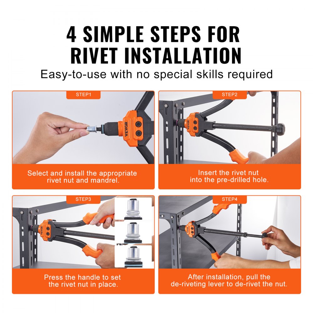Neetmutrivahend (35,6 Cm, 7 Padrunit, 70 Neetmutrit) – toote pilt 4