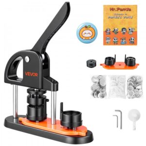 nööbimasin 32 mm plastist – Nööbimasin (32 mm, plastist, must+oranž)