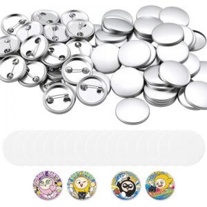 nööbivalmistamise komplekt 58 mm – Nööbivalmistamise Komplekt (200 Tk, 58 Mm, Metallist Tagused)