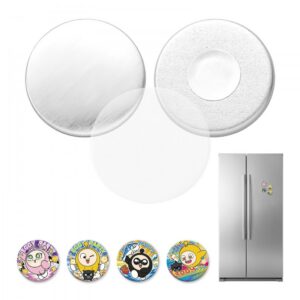 nööbivalmistamise komplekt magnetiga 32 mm – Nööbivalmistamise Komplekt 32 Mm, 50 Komplekti, Magnetiga Tagused