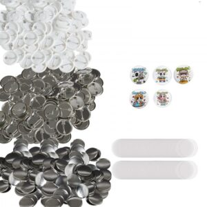 nööp-märgi osad 500 komplekti – Nööp-märgi Osad (500 Komplekti, 32 Mm, Metall Ja Plast)