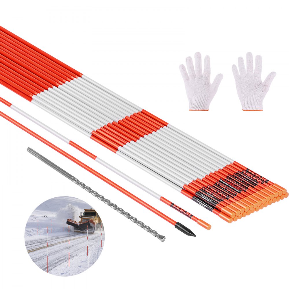 oranžid sõidutee tähised 122 cm – Oranžid sõidutee tähised (122 cm, 6,35 mm läbimõõt, 200 tk)