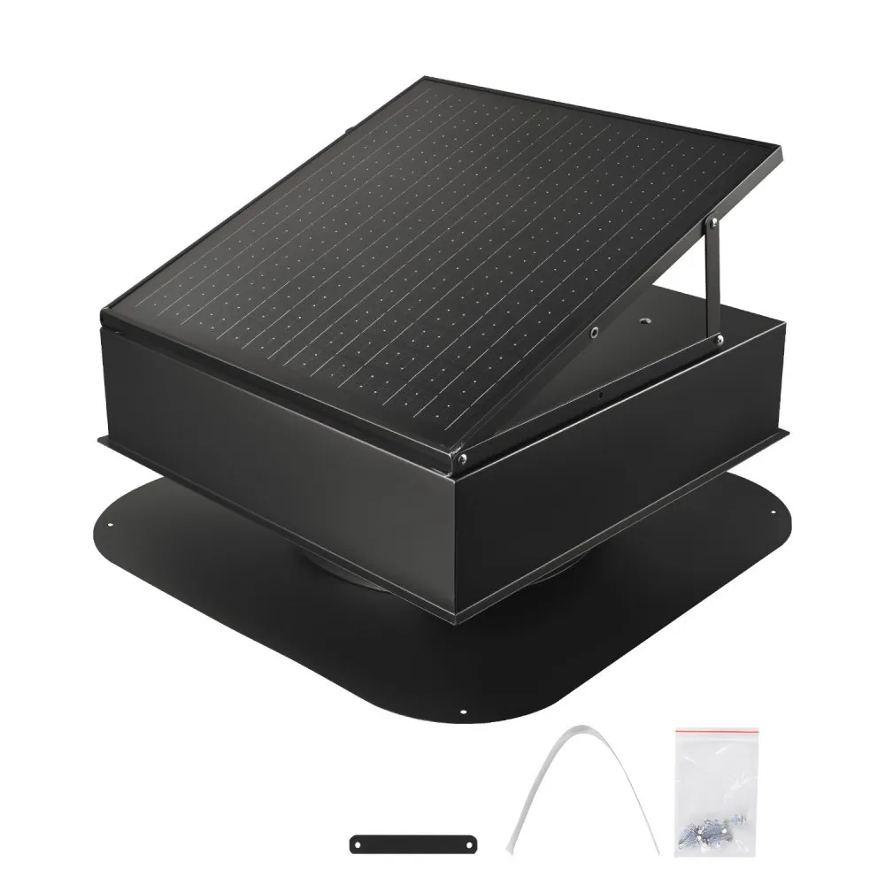 päikeseenergial töötav katuseventilaator – Päikeseenergial Töötav Katuseventilaator (35 W, 2400 m³/h, Harjadeta Mootor)