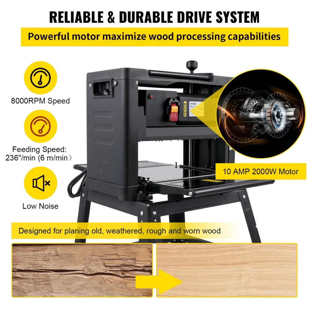 Paksushöövel (330 Mm, 2000 W, 8000 P/Min) – toote pilt 2