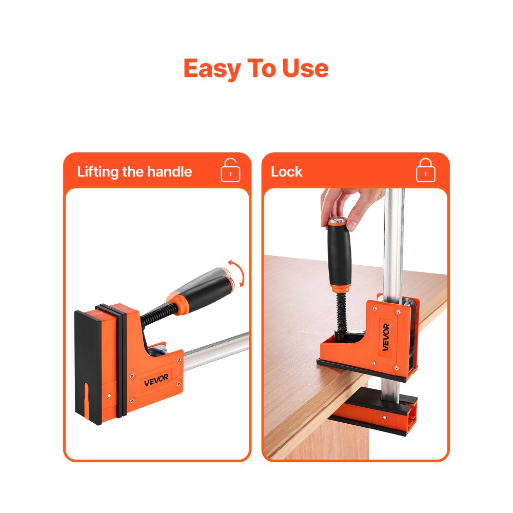 Paralleelklambrite Komplekt (2 Tk, 61 Cm, 680 Kg Koormuspiirang) – toote pilt 4