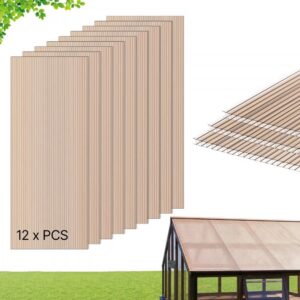 polükarbonaat katusepaneelid kasvuhoonele – Polükarbonaat katusepaneelid (12 tk, 152×61 cm, 6 mm)
