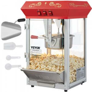 popkornimasin 850 W 8 oz – Popkornimasin (850 W, 227 g Katel, 48 Tassi Portsjon)