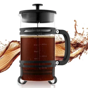 prantsuse press kohvimasin 1 L – Prantsuse Press Kohvimasin (1 L, Borosilikaatklaas, Roostevaba Terasfilter)