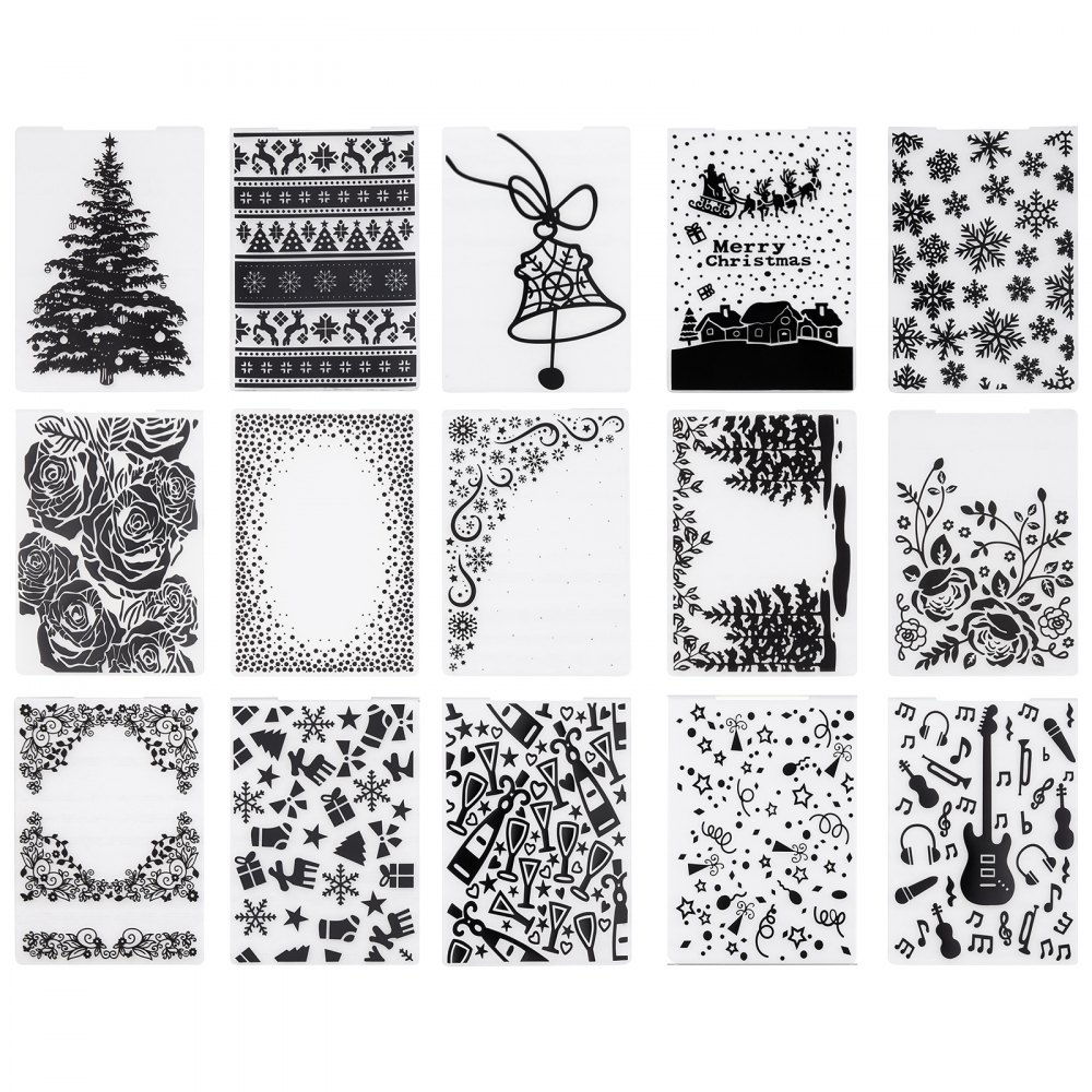 embossing kaustad 15 tk PP plastik – Pressimiskaustad (15 Tk, 105 x 148 Mm, PP Plastik)