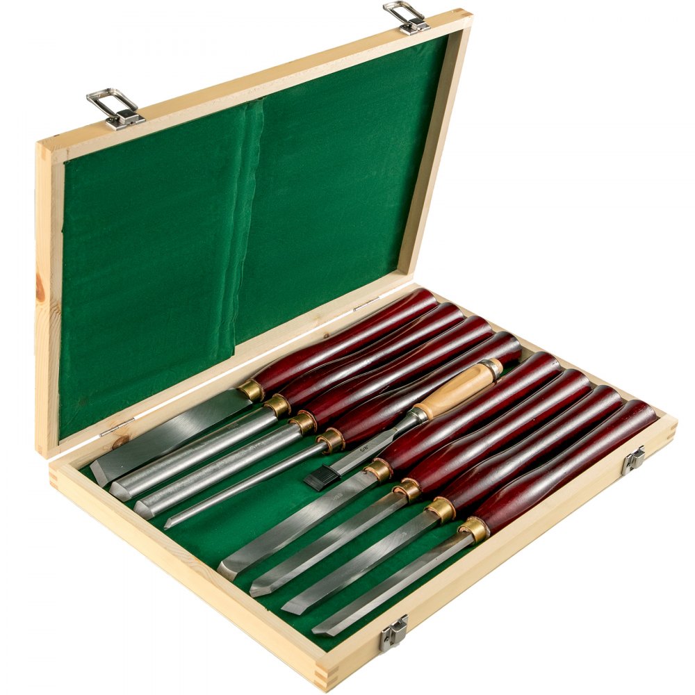 puidutreipingid 8-osaline komplekt – Puidutreipingid (8-osaline Komplekt, 17 Cm Terad, Puidust Tööriistakast)