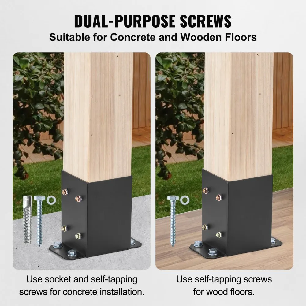 Pulbervärvitud postialused (10 tk, 96x140x163 mm, 91x91 mm sisemine suurus) – toote pilt 2