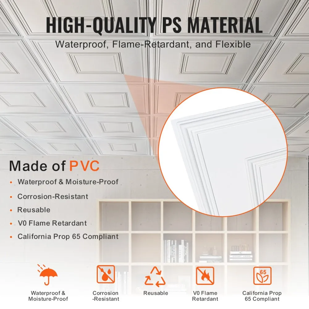 PVC Laeplaadid (12 Tk, 61 x 61 Cm, Geomeetriline Muster) – toote pilt 2