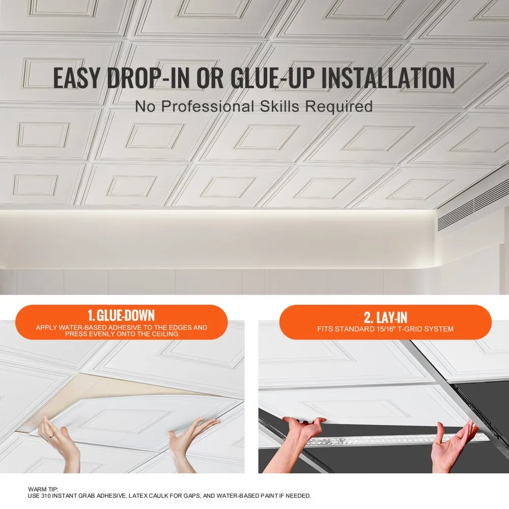 PVC Laeplaadid (12 Tk, 61 x 61 Cm, Geomeetriline Muster) – toote pilt 4