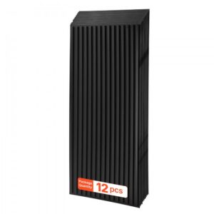 PVC laeplaadid must 3D 61×122 cm – PVC Laeplaadid (61×122 Cm, 12 Tk, Must 3D)