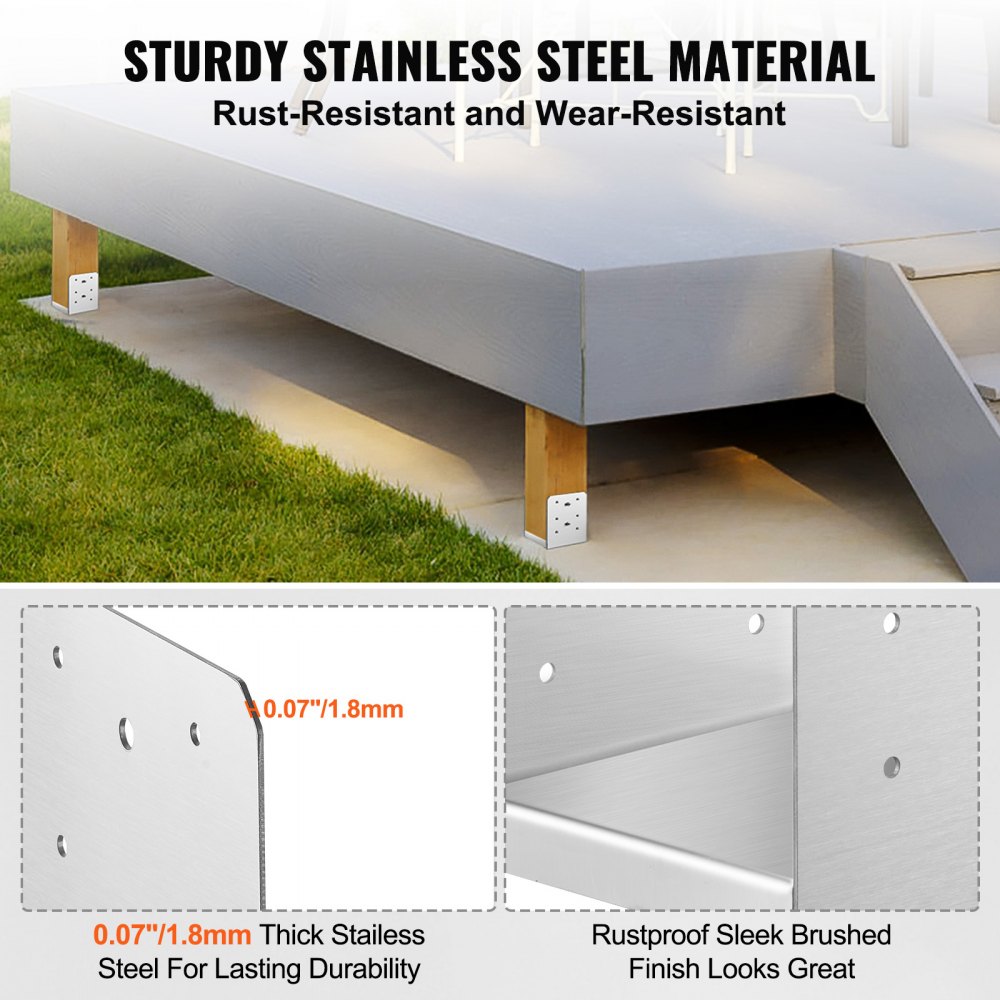 Reguleeritav Postialus 10 Tk Roostevaba Teras 149x143x160 Mm – toote pilt 2