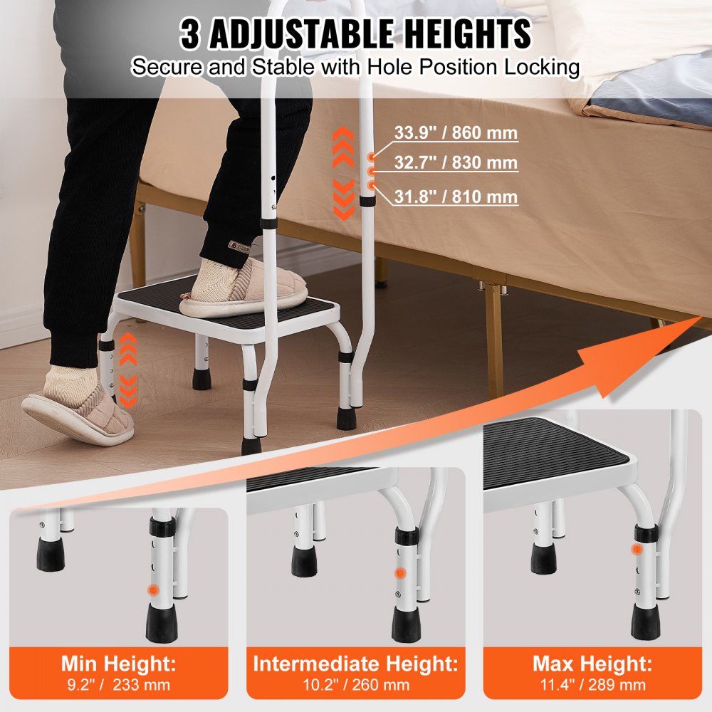 Reguleeritav Terasest Astmetool (233-289 Mm, 150 Kg Kandevõime) – toote pilt 1