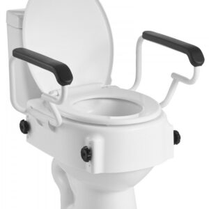 reguleeritav tõstetud wc iste – Reguleeritav Tõstetud WC-Iste Käetugedega, 136,1 Kg Kandevõime, 3 Taseme Kõrgus