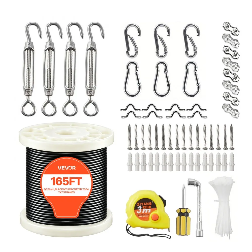 roostevabast terasest trossikomplekt 2,38 mm – Roostevabast Terasest Trossikomplekt (2,38 Mm, 50,3 M, 2 Kn)