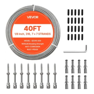 roostevabast terasest trossikomplekt – Roostevabast Terasest Trossikomplekt (3,2 Mm, 12,2 M, 7×7)