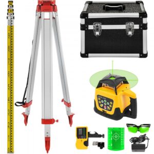 rotatsiooniline laserikomplekt 500 m – Rotatsiooniline laserikomplekt (500 m, 1,04–1,65 m statiiv, 5 m latt)