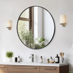 seinale kinnitatav meigipeegel 76 cm – Seinale Kinnitatav Meigipeegel, 0,38 cm Paks, 76 cm Peegel Alumiiniumraamiga