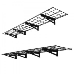seinale kinnitatav metallriiul must – Seinale kinnitatav metallriiul (2 tasandit, 272 kg, must)