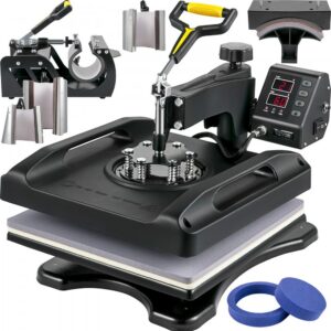 sublimatsioon kuumpress 1000 W – Sublimatsioon Kuumpress (1000 W, 38 x 38 Cm, 360° Pöörlev)