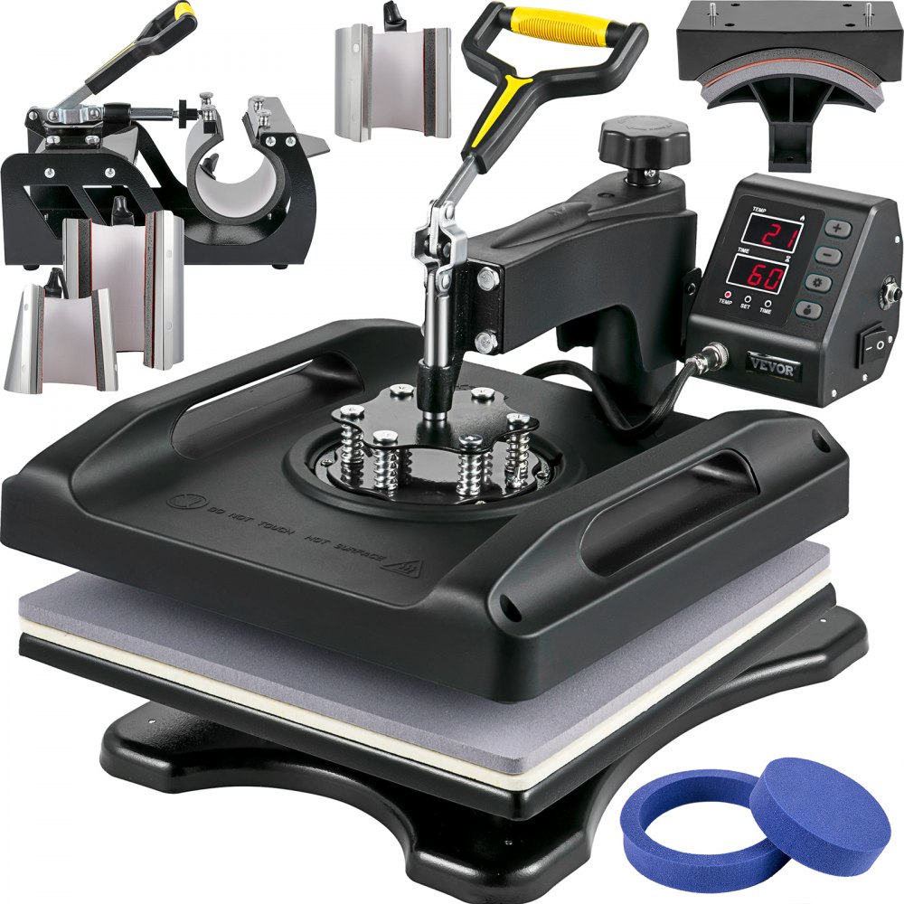 sublimatsioon kuumpress 1000 W – Sublimatsioon Kuumpress (1000 W, 38 x 38 Cm, 360° Pöörlev)