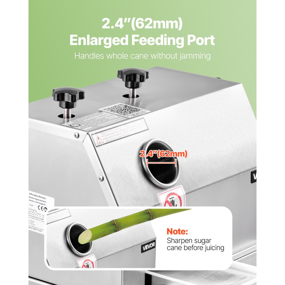 Suhkruroo Mahlapress (50 kg/h, 3 Rullikut, 62 mm Ava) – toote pilt 2