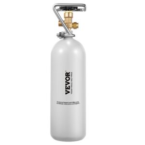 CO2 gaasiballoon 2 kg mahutavusega – Süsinikdioksiidi Gaasiballoon (2 Kg, Hall Kattega, DIN477 Ventiil)
