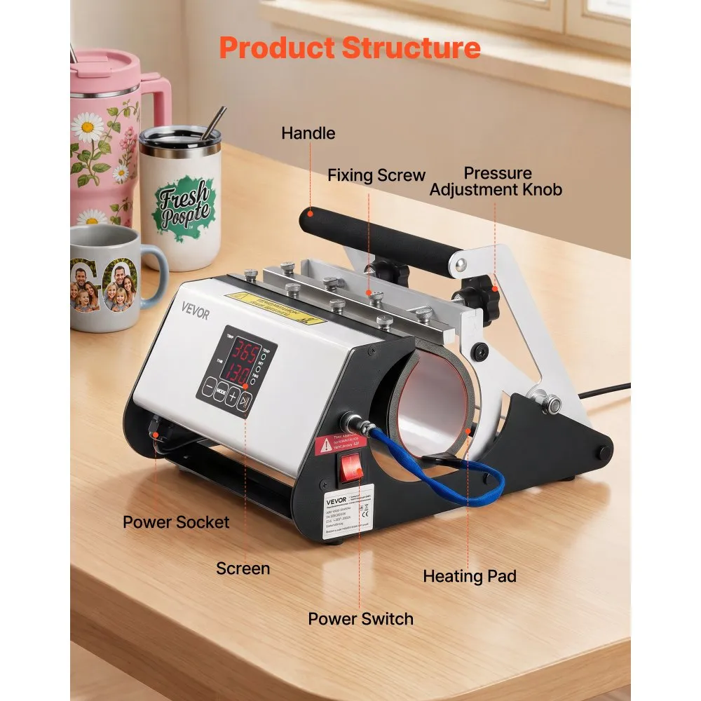 Tasside Kuumpress (500 W, 0-220°C, 11-1134 g) – toote pilt 2