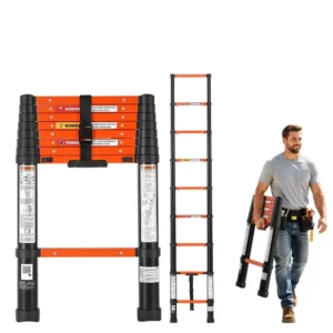 teleskoopredel 263 cm alumiinium – Teleskoopredel (263 cm, 150 kg Kandevõime, Alumiinium, Libisemiskindlad Astmed)