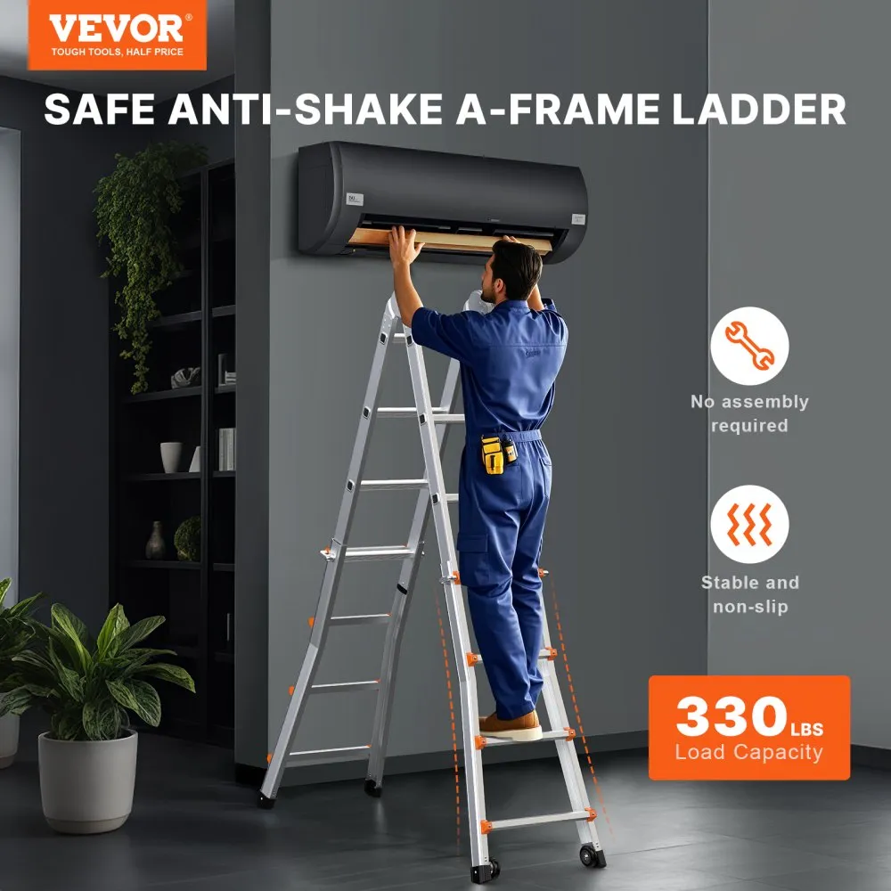 Teleskoopredel A-Raam (4.67 m, Alumiinium, 150 kg Kandevõime) – toote pilt 1