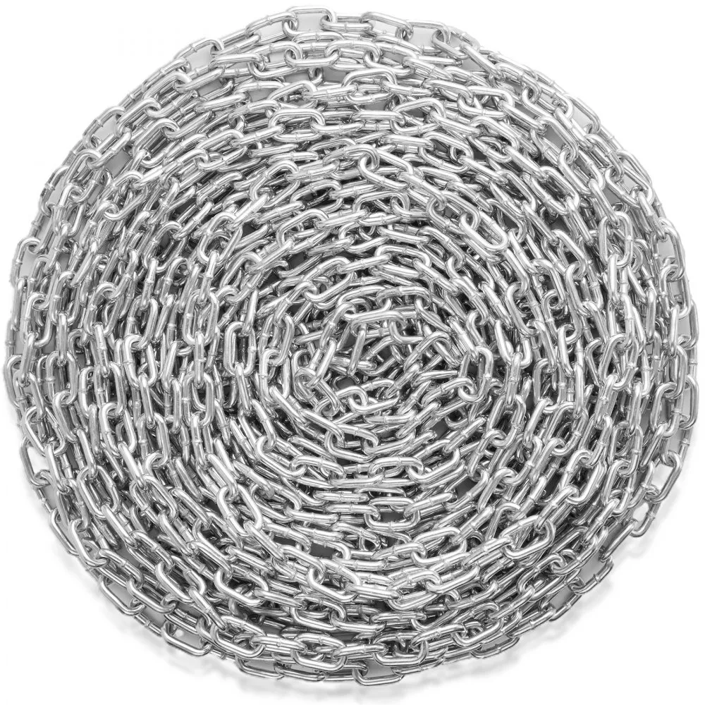 tõestatud tsingitud keti rull – Tõestatud Tsingitud Keti Rull (8 Mm X 28 M, 756 Kg Kandevõime, Süsinikteras)