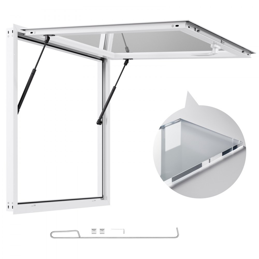 toitlustusaken alumiiniumraamiga 92x92 cm – Toitlustusaken Alumiiniumisulamist Raamiga (92x92 cm, 85° Avang, Vihmakindel)