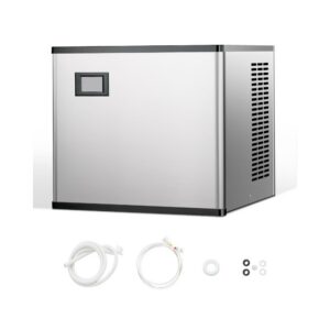 tööstuslik jäämasin 136 kg – Tööstuslik Jäämasin (136 kg/24 h, Isepuhastuv, Roostevaba Teras)