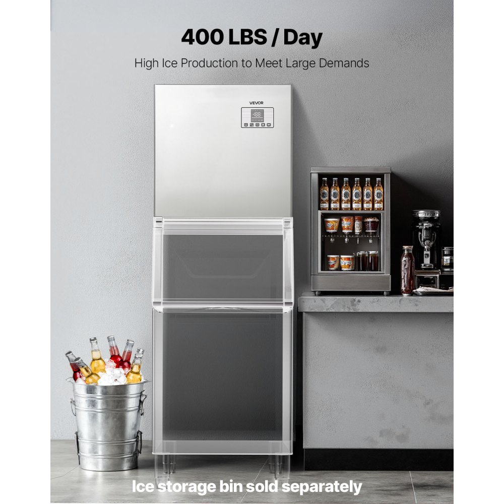 Tööstuslik Jäämasin (181 kg/24 h, Roostevaba Teras, Isepuhastuv) – toote pilt 2