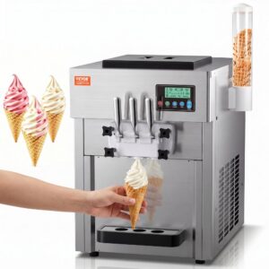 tööstuslik jäätisemasin 1800 W – Tööstuslik jäätisemasin (1800 W, 20 L/h, 4 L x 2)