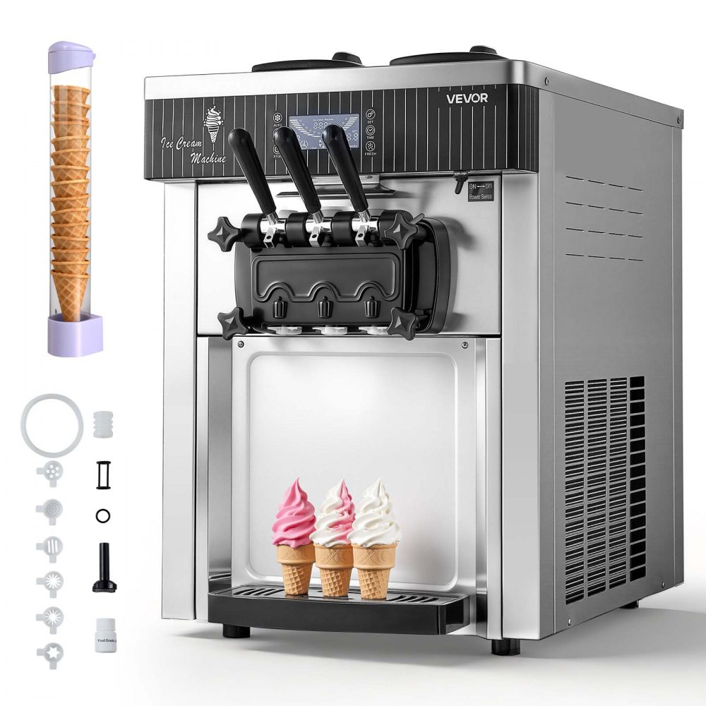 tööstuslik jäätisemasina 2200 W – Tööstuslik Jäätisemasina (2200 W, 20-28 L/h, 3 Maitset)